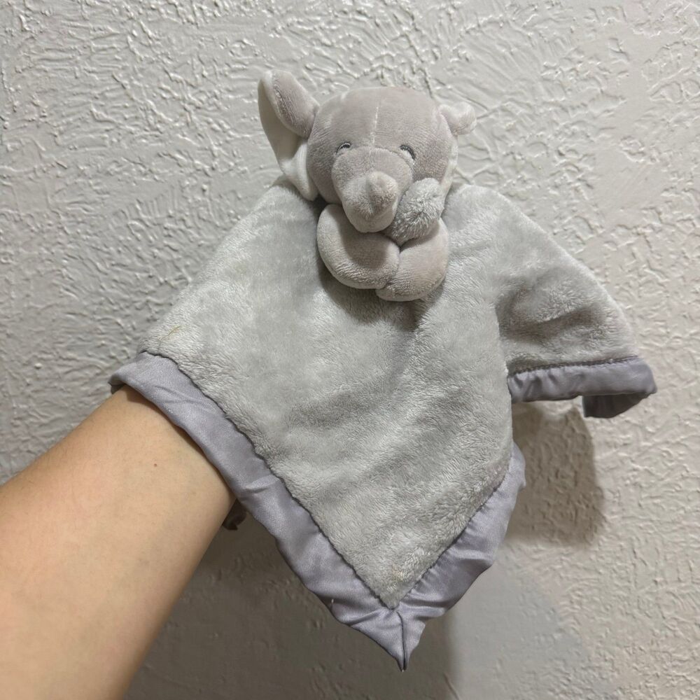 Carter's Gray Elephant Loveys Lot Soft Fleece Baby Toy Security
